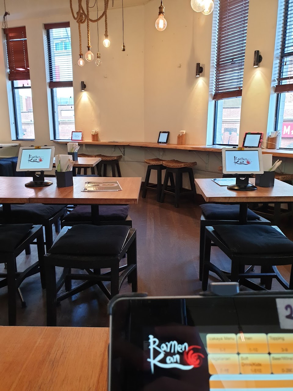 Upstairs dining room tables at Matsusaka Backstreet